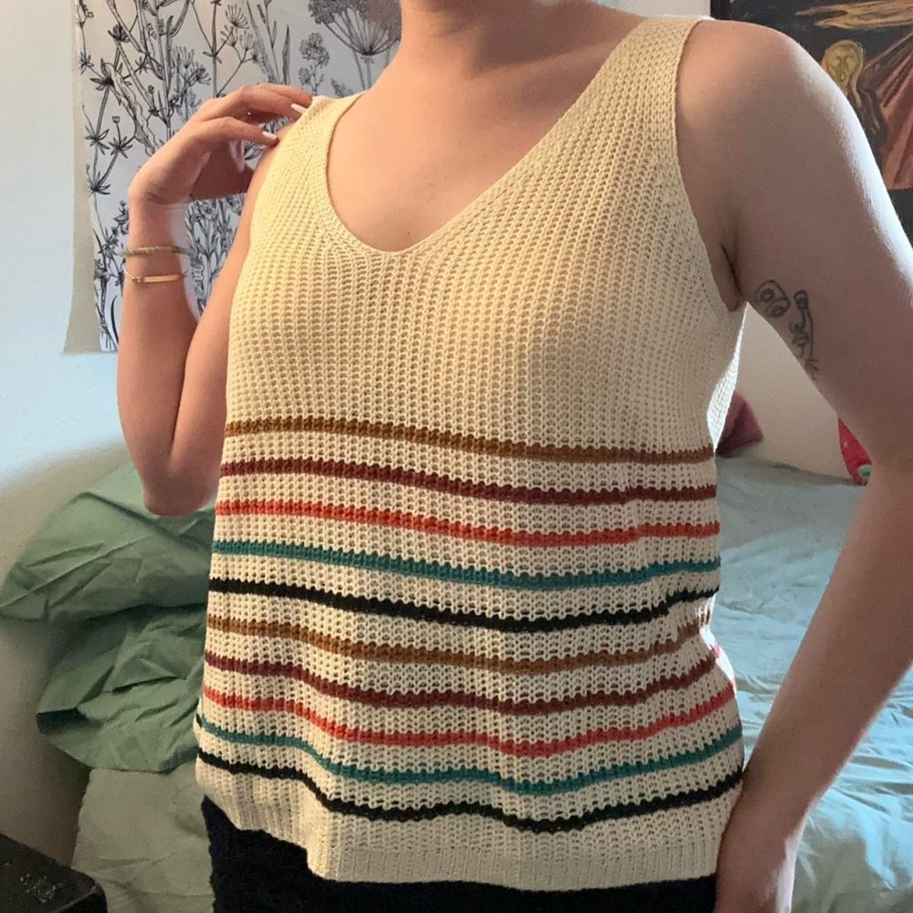 Knit tank top